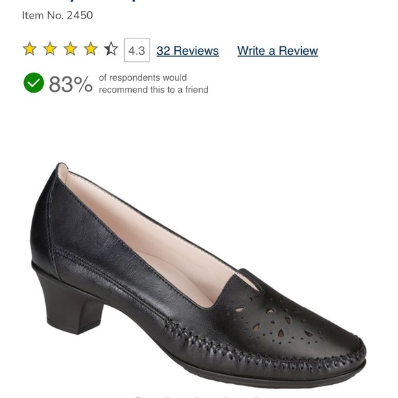 SAS Sonya Black Pumps Size 8ish retail $180 leather shoes new w box - Picture 6 of 10